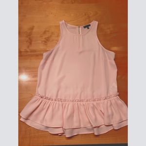 Chemisier rose pâle Peplum